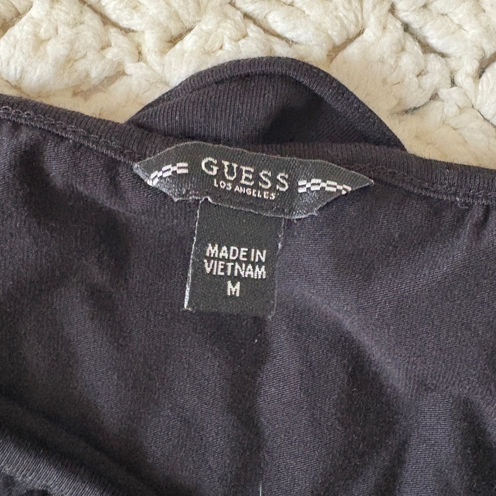 🖤Guess Black Ruched Ruffled Top - Size M 🖤 - Picture 6 of 9